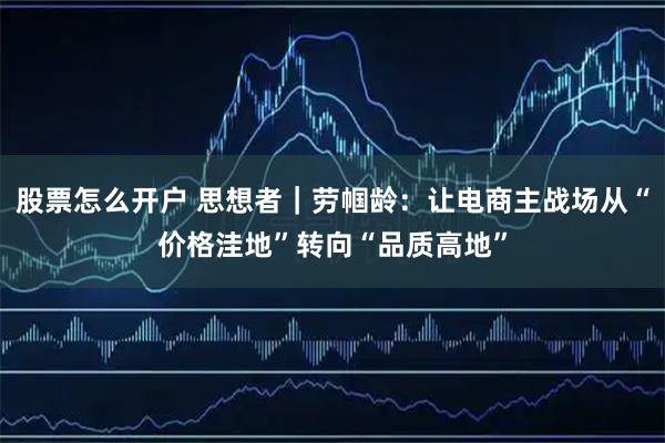 股票怎么开户 思想者|劳帼龄:让电商主战场从“价格洼地”转向“品质高地”