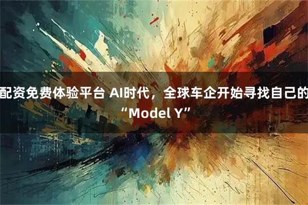 配资免费体验平台 AI时代,全球车企开始寻找自己的“Model Y”